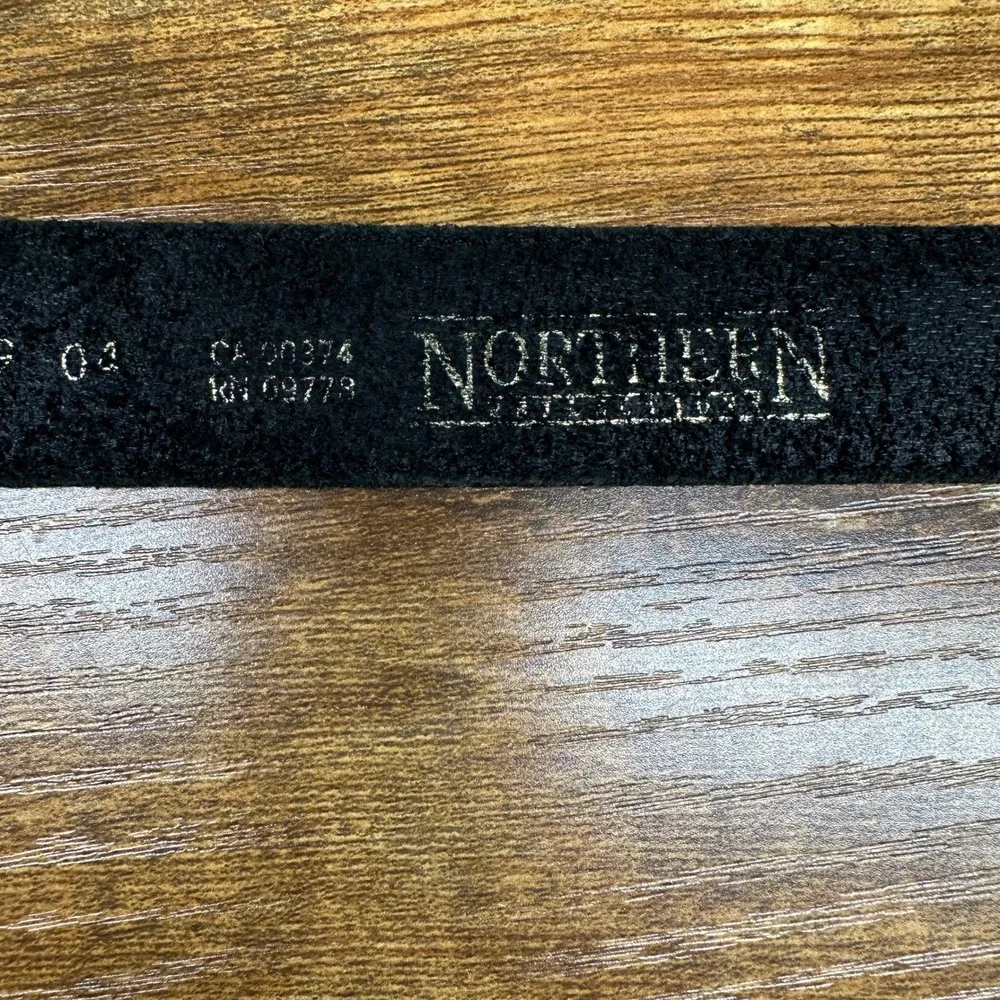 Northern Reflections Mens Black‎ Genuine Leather Belt Solid Brass Buckle Canada